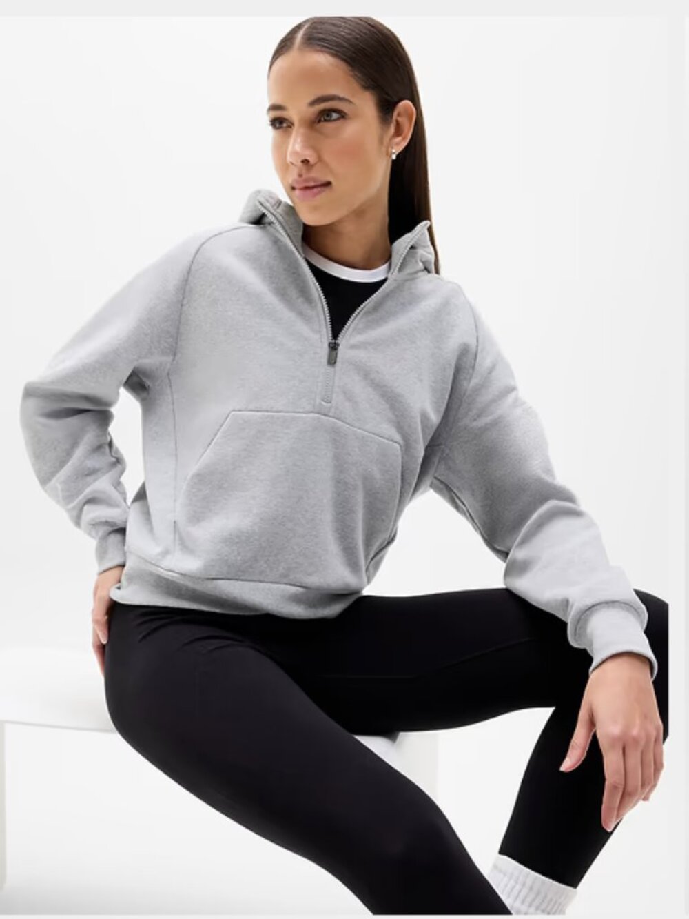 Forever Fleece 1/2 Zip Hoodie - Size XL